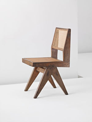 STUDENT chair in walnut, Pierre Jeanneret replica