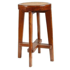 ROUND STOOL, Chandigarh Redux, dark brown